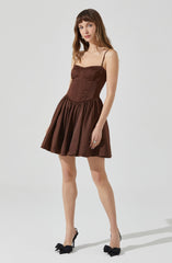 Linelly Bustier Mini Skater Dress
