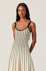 Irecia Stripe Sweater Midi Dress
