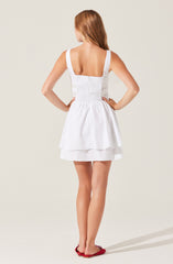 Melaine Lace Trim Mini Dress