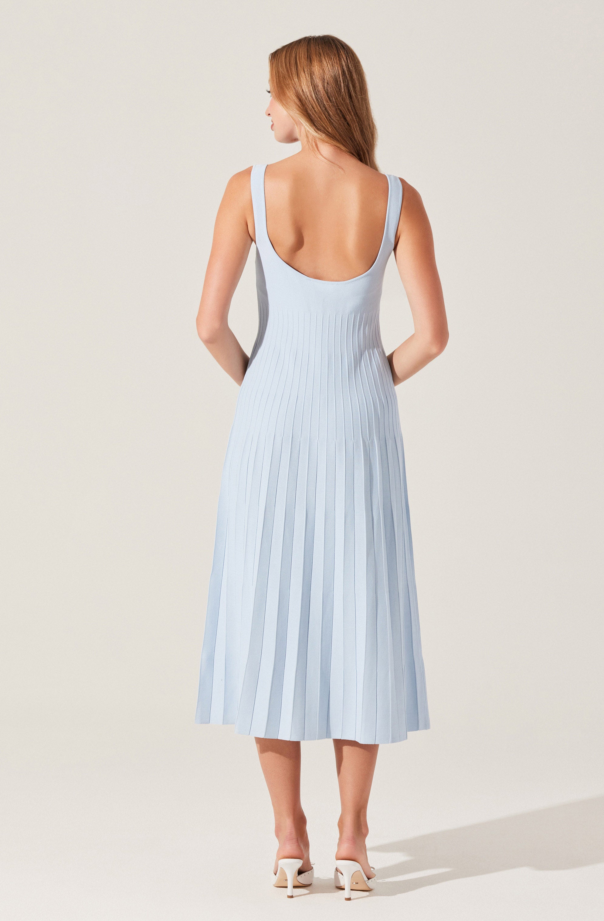 Aylin Pleated Midi Sweater Dress