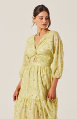 Jesalyn Floral Eyelet Maxi Dress