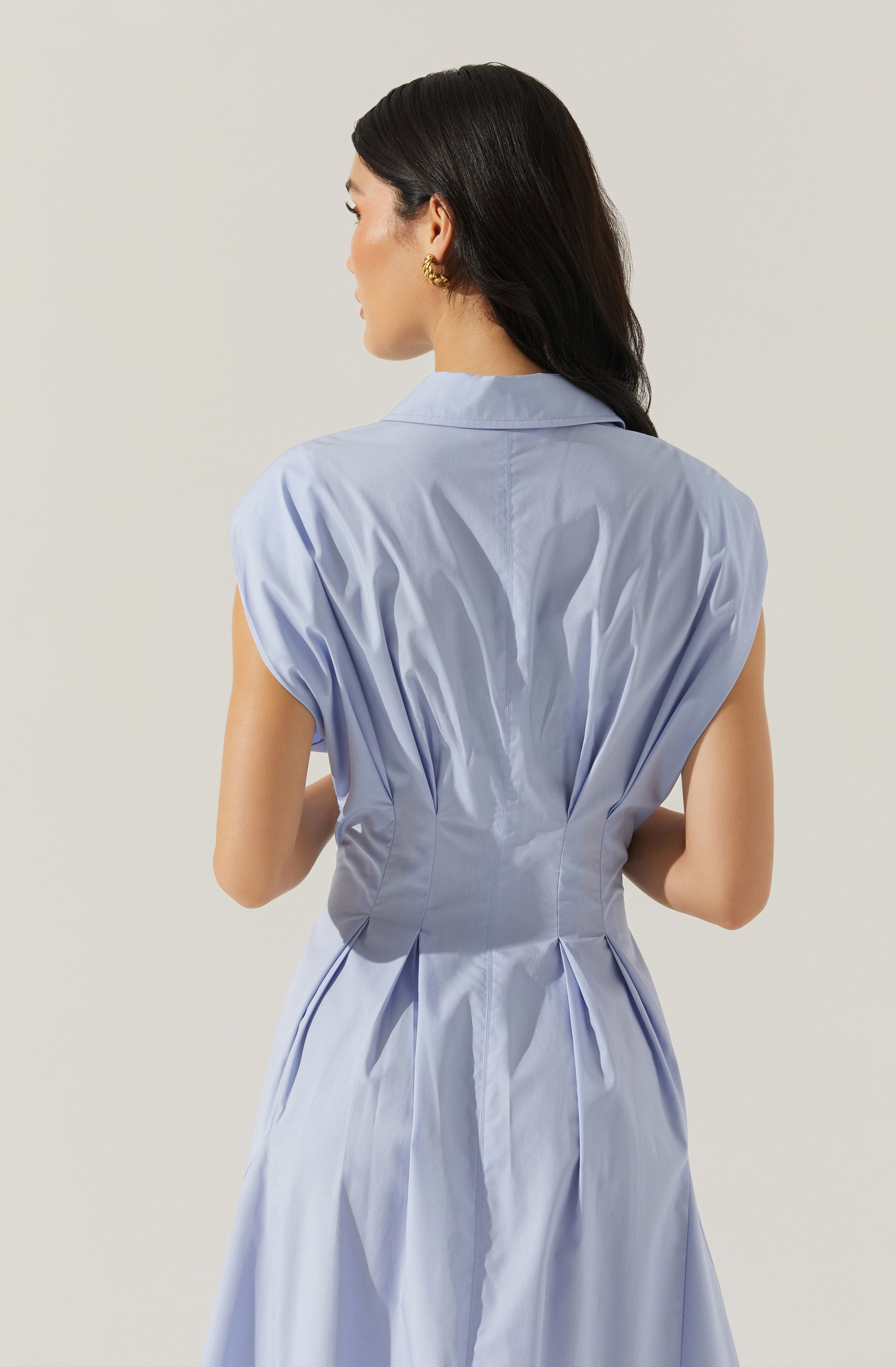 Beckett Tapered Waist Pleated Dress