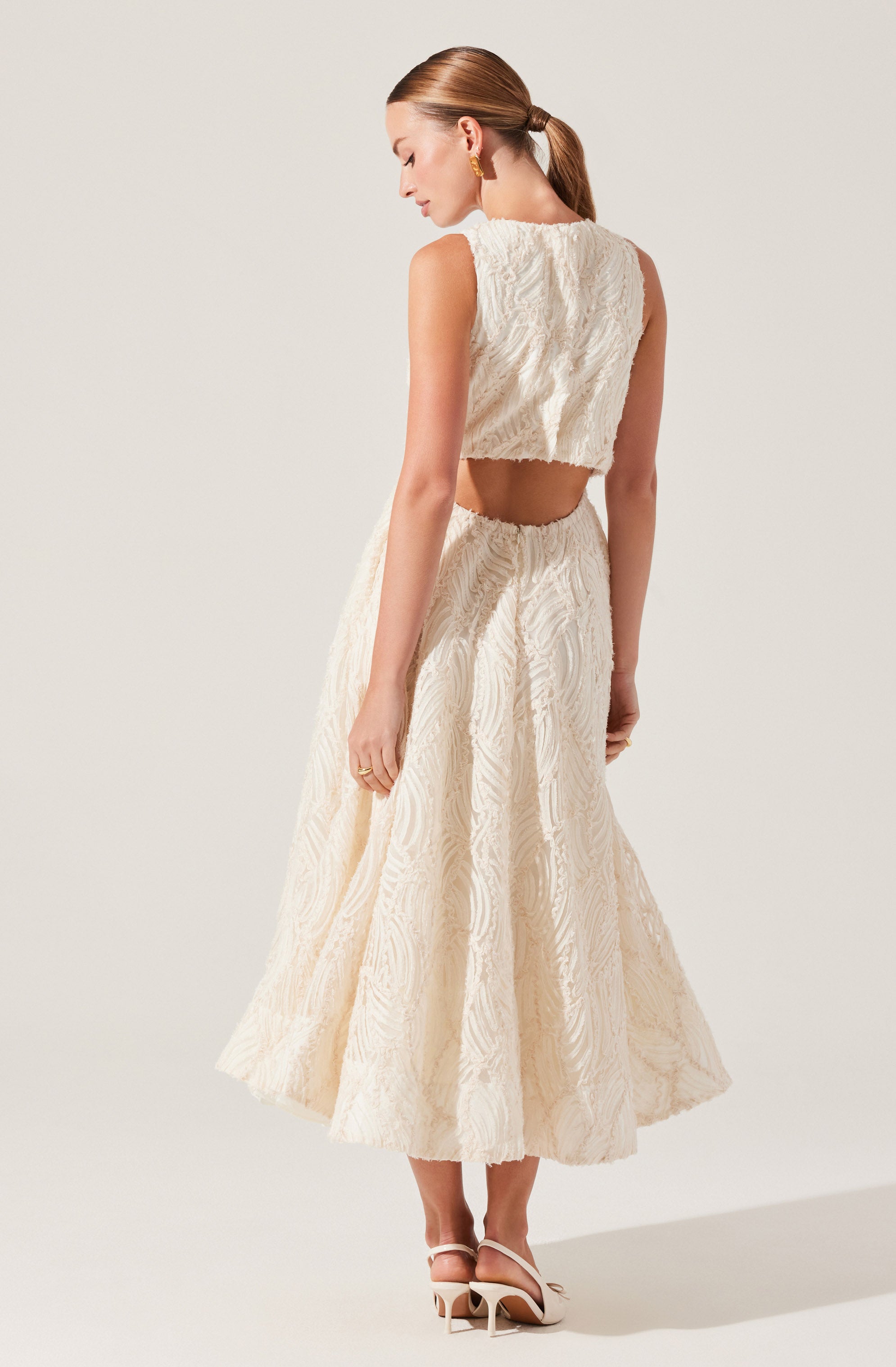 Lillemor 3D Textured Midi Dress