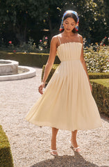 Sunny Pleated Midi Dress