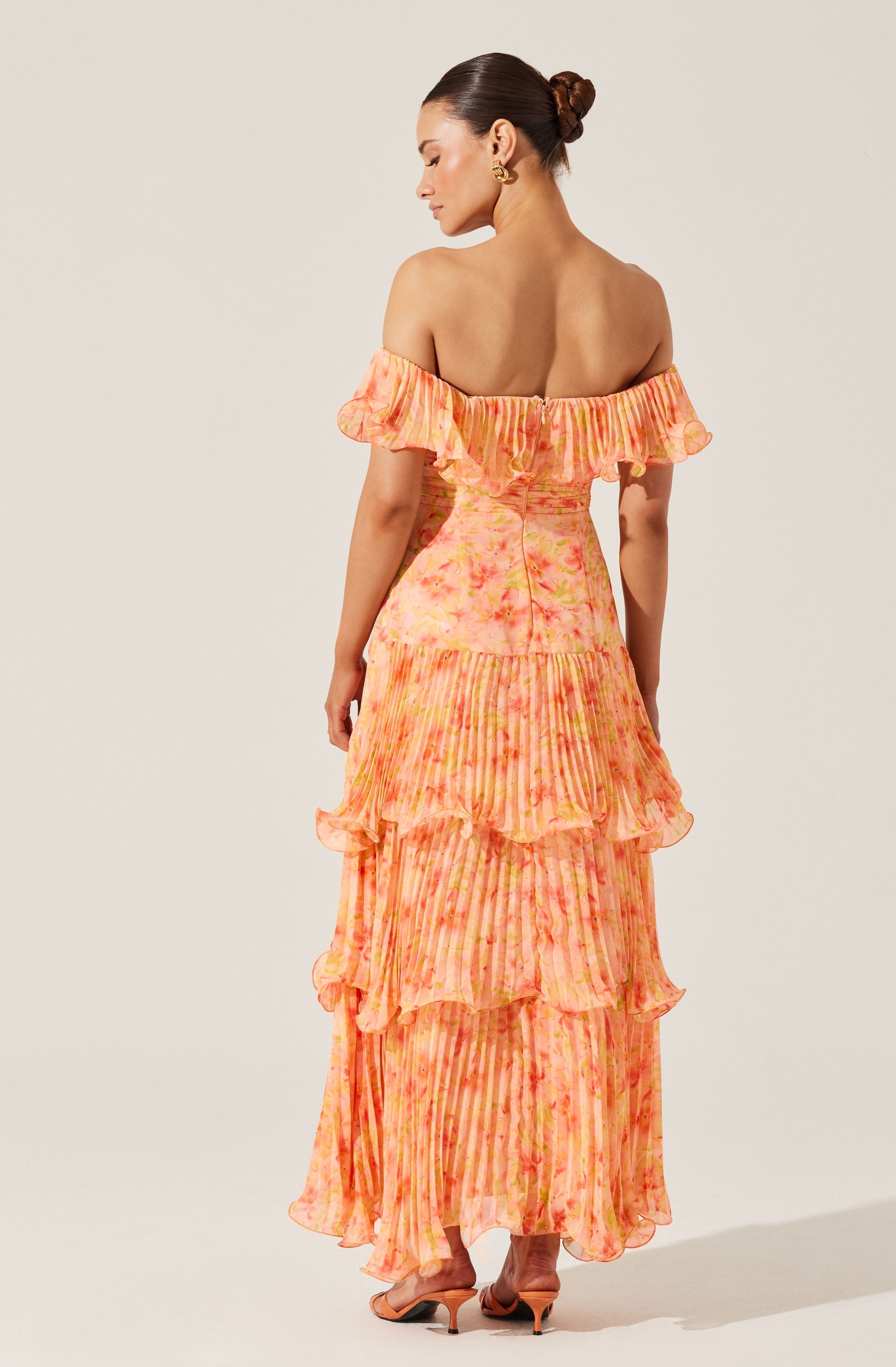 Wilder Pleated Tiered Maxi Dress