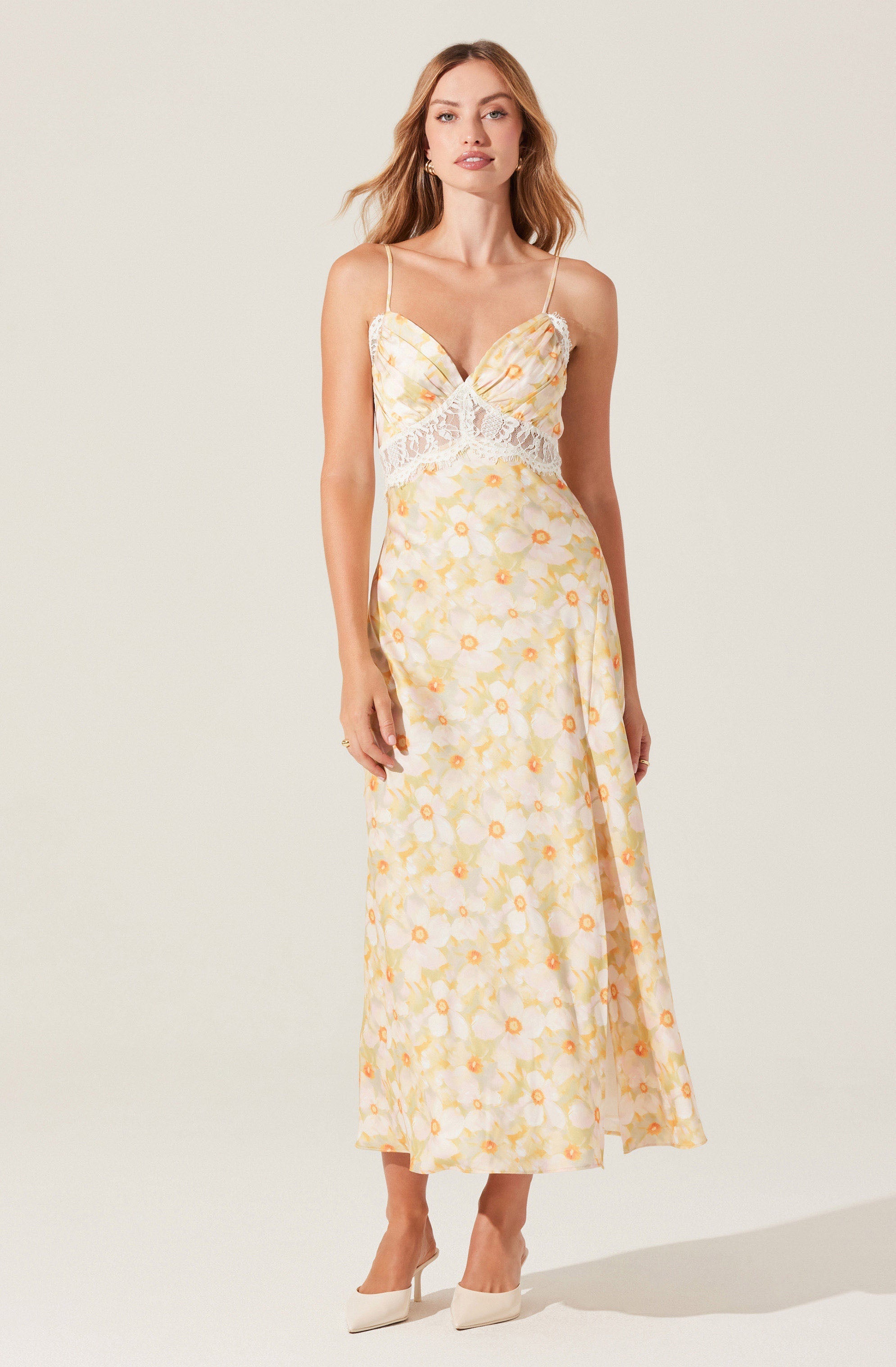 Ivanna Floral Lace Maxi Dress