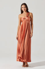 Rasya Pleated Maxi Dress