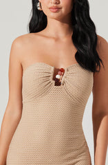 Kasandra Strapless Open Knit Dress