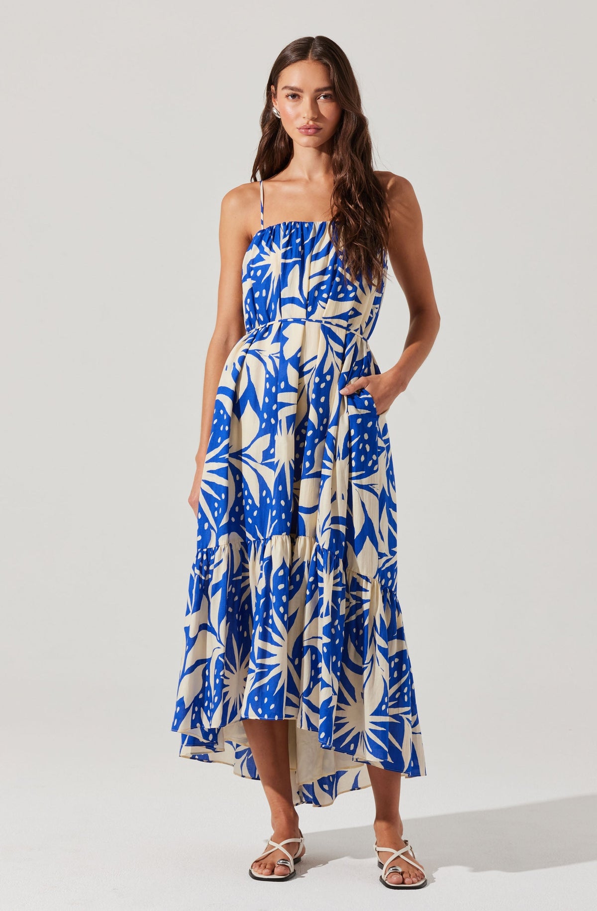 Sarina Linen-Blend Maxi Dress