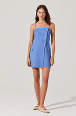Azria Button-Front Wrap Dress