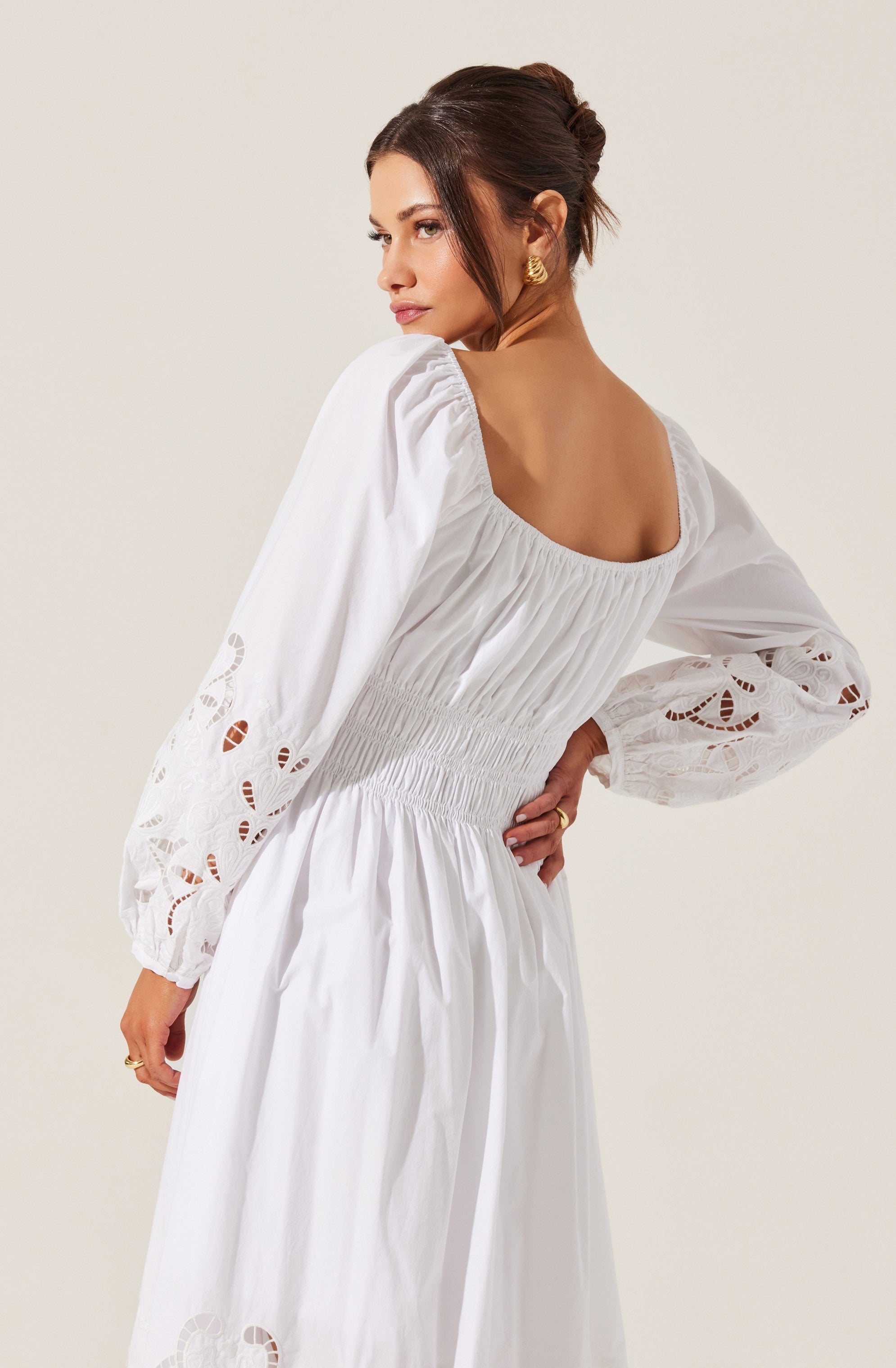 Wisnia Eyelet Embroidered Dress