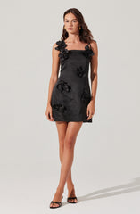 Cerelia 3D Floral Mini Dress