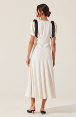 Ciela Bow Puff Sleeve Dress