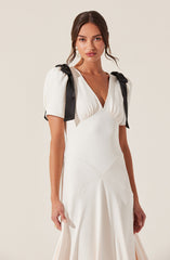 Ciela Bow Puff Sleeve Dress