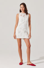 Madge Crochet Lace Mini Dress