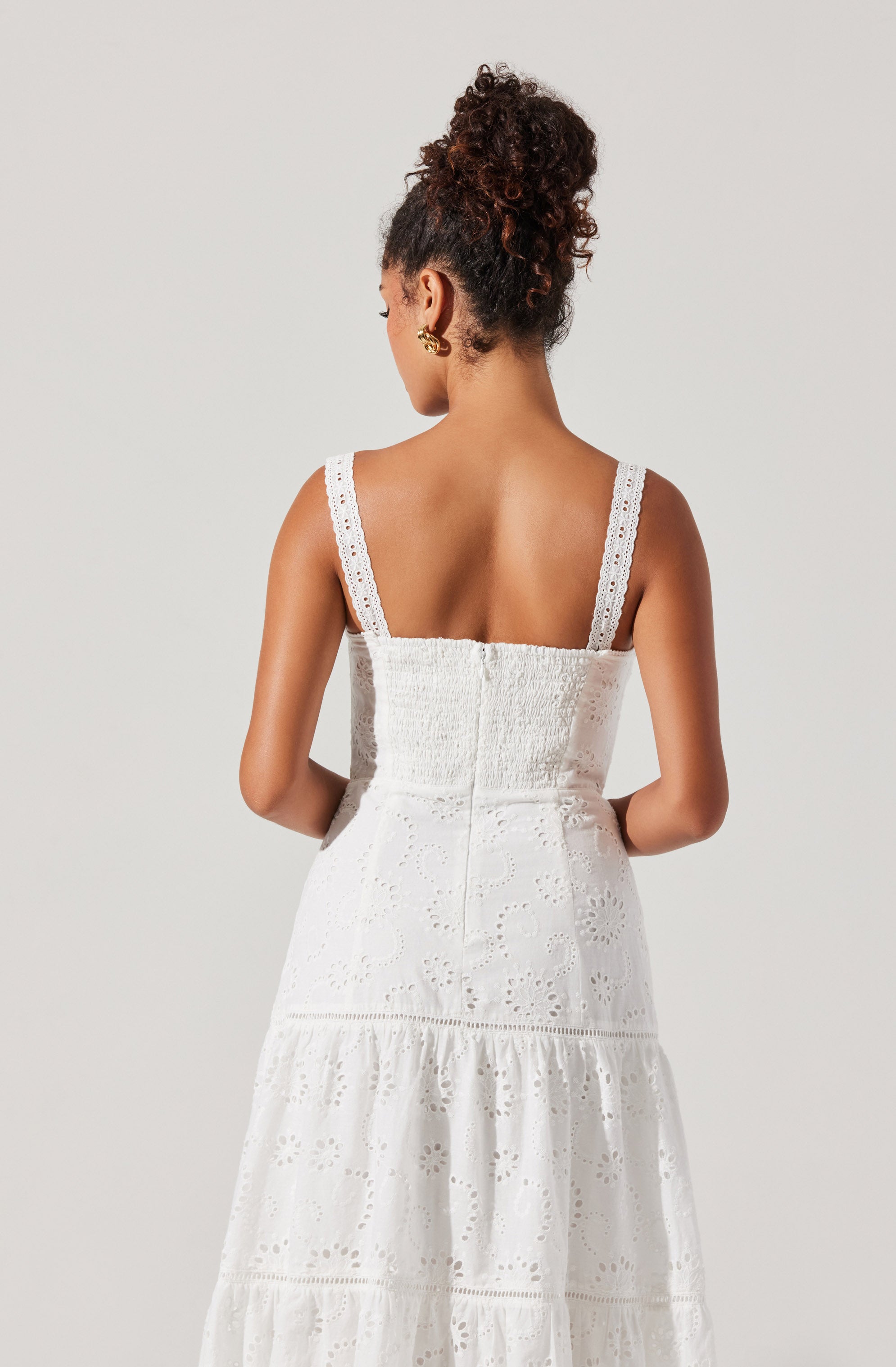 Pellagia Eyelet Midi Dress