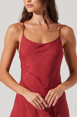 Chelsie Asymmetrical Slip Mini Dress