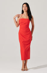 Siena Halter Neck Midi Dress