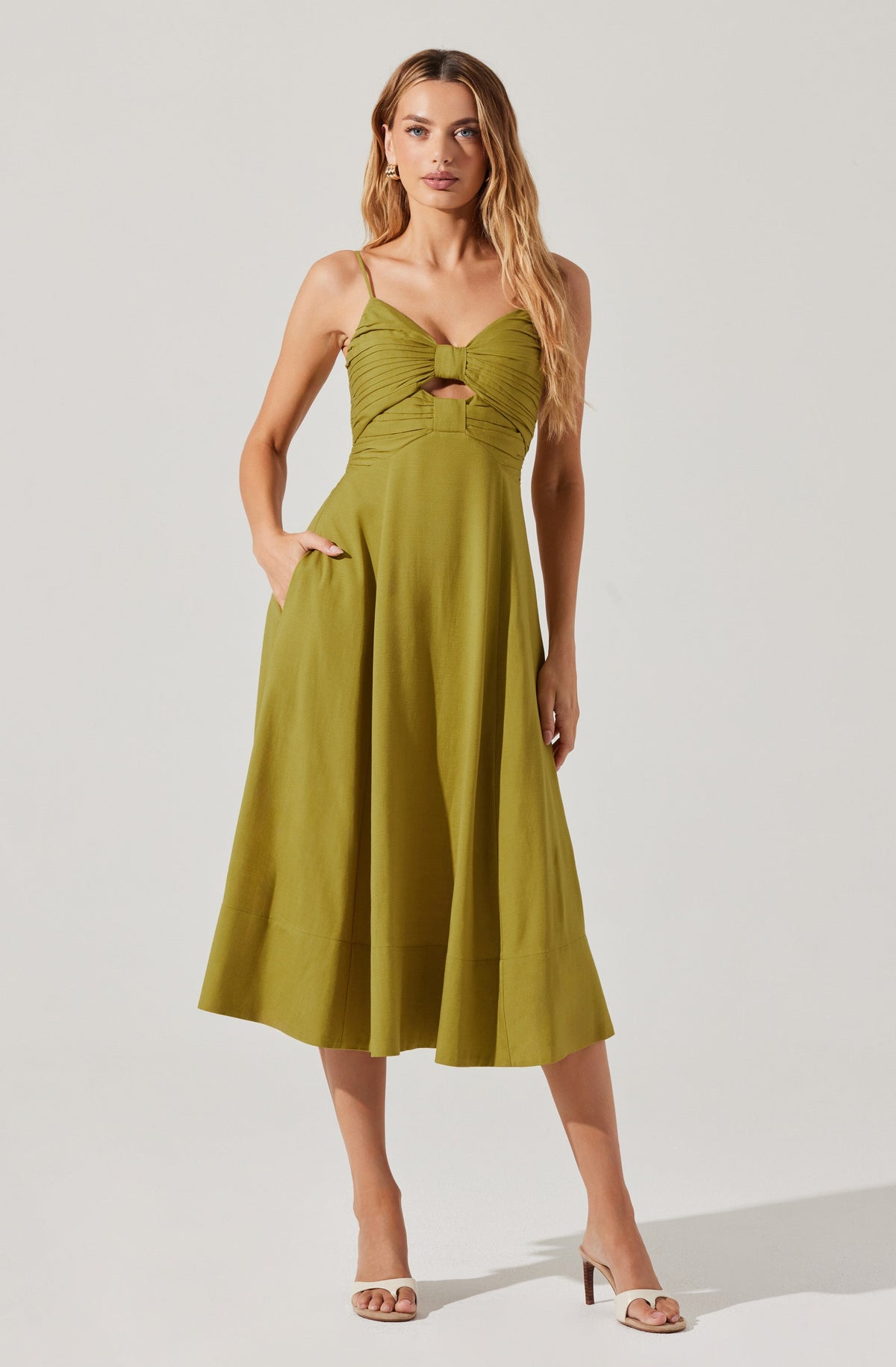 Celina Checkered Midi Dress