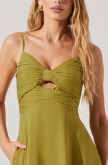 Celina Checkered Midi Dress