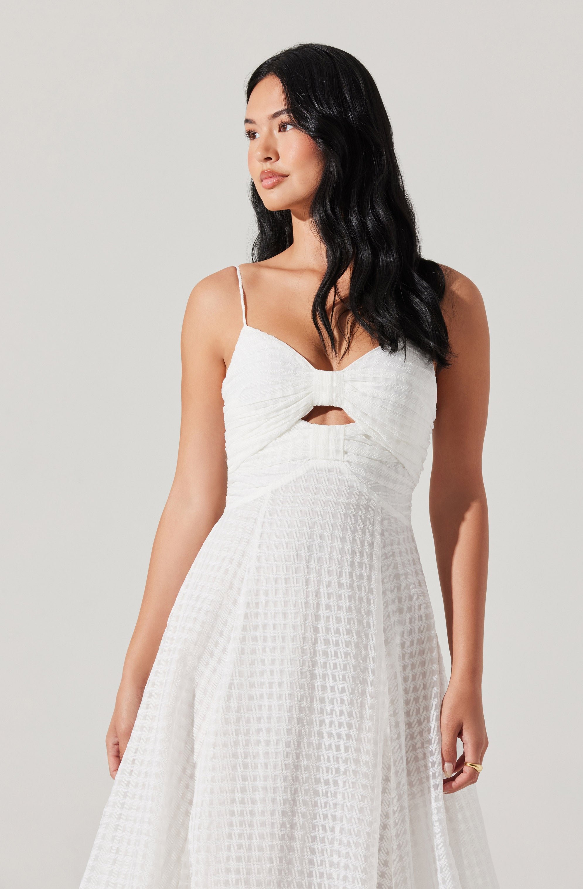 Celina Checkered Midi Dress