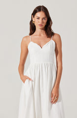 Kaidi Embroidered Midi Dress