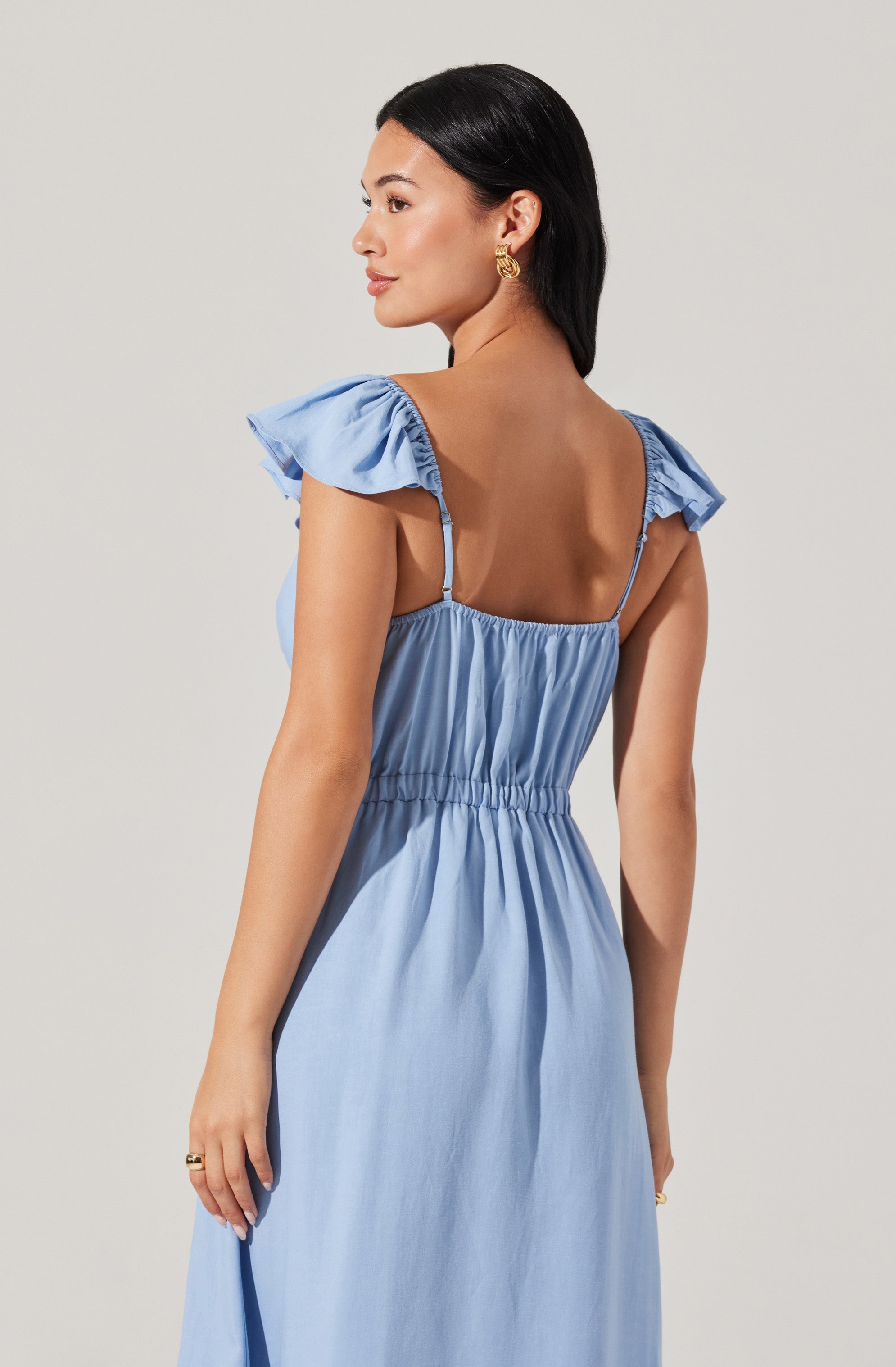 Odeletta Embroidered Floral Trim Dress