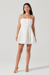 Clemira Pleated Mini Dress