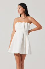 Clemira Pleated Mini Dress