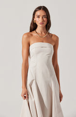 Ayeri Strapless Midi Dress