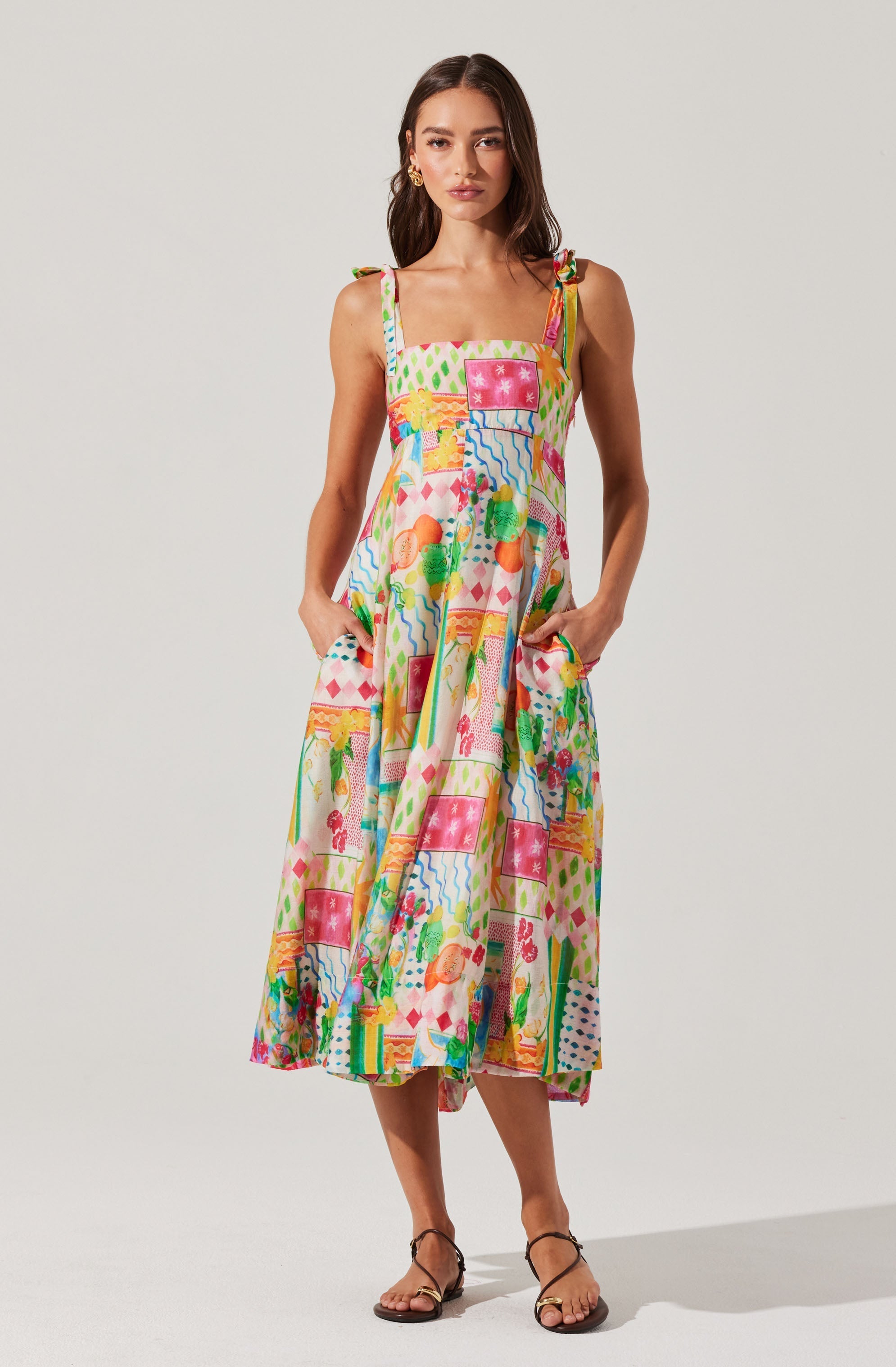 Shiann Print Midi Dress
