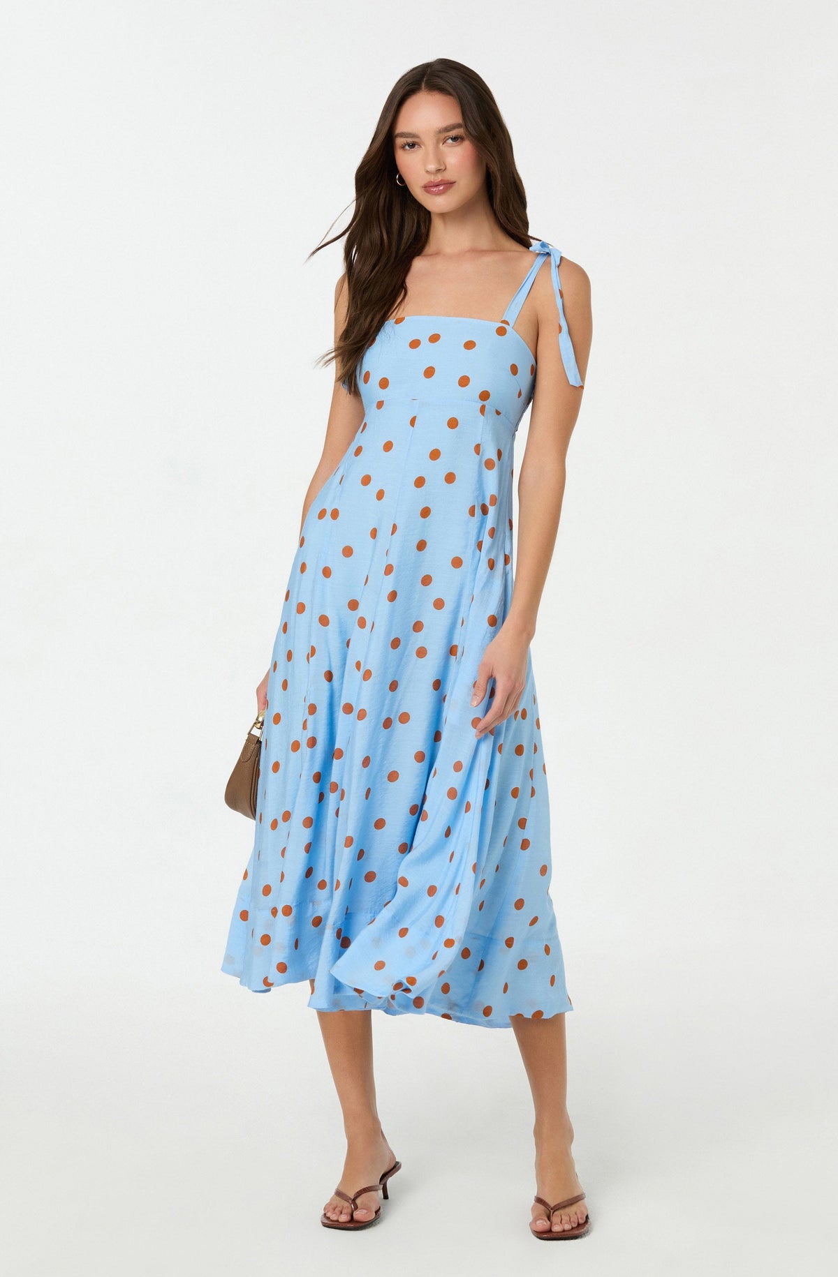 Lilliana Polka Dot Midi Dress