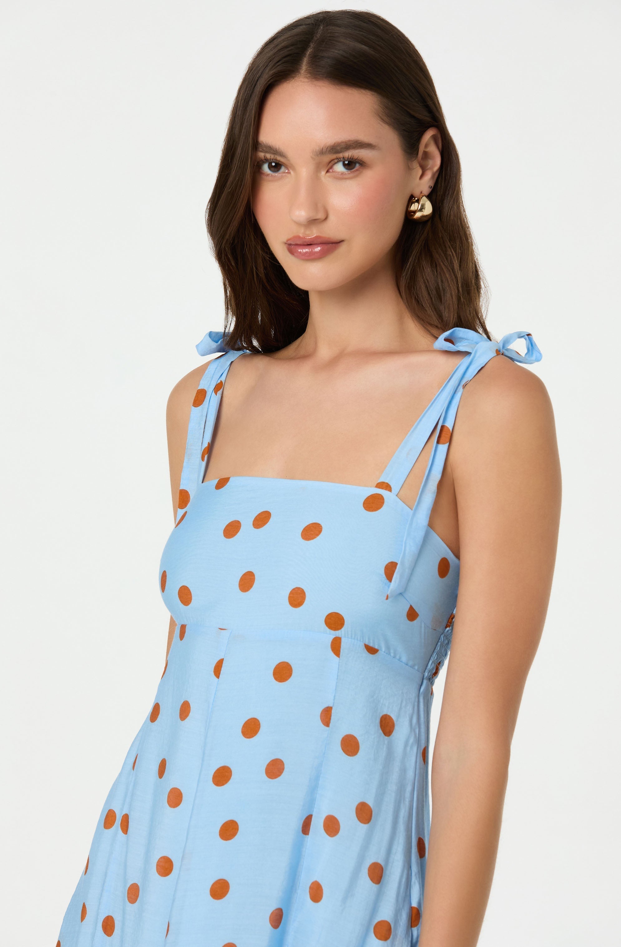 Lilliana Polka Dot Midi Dress