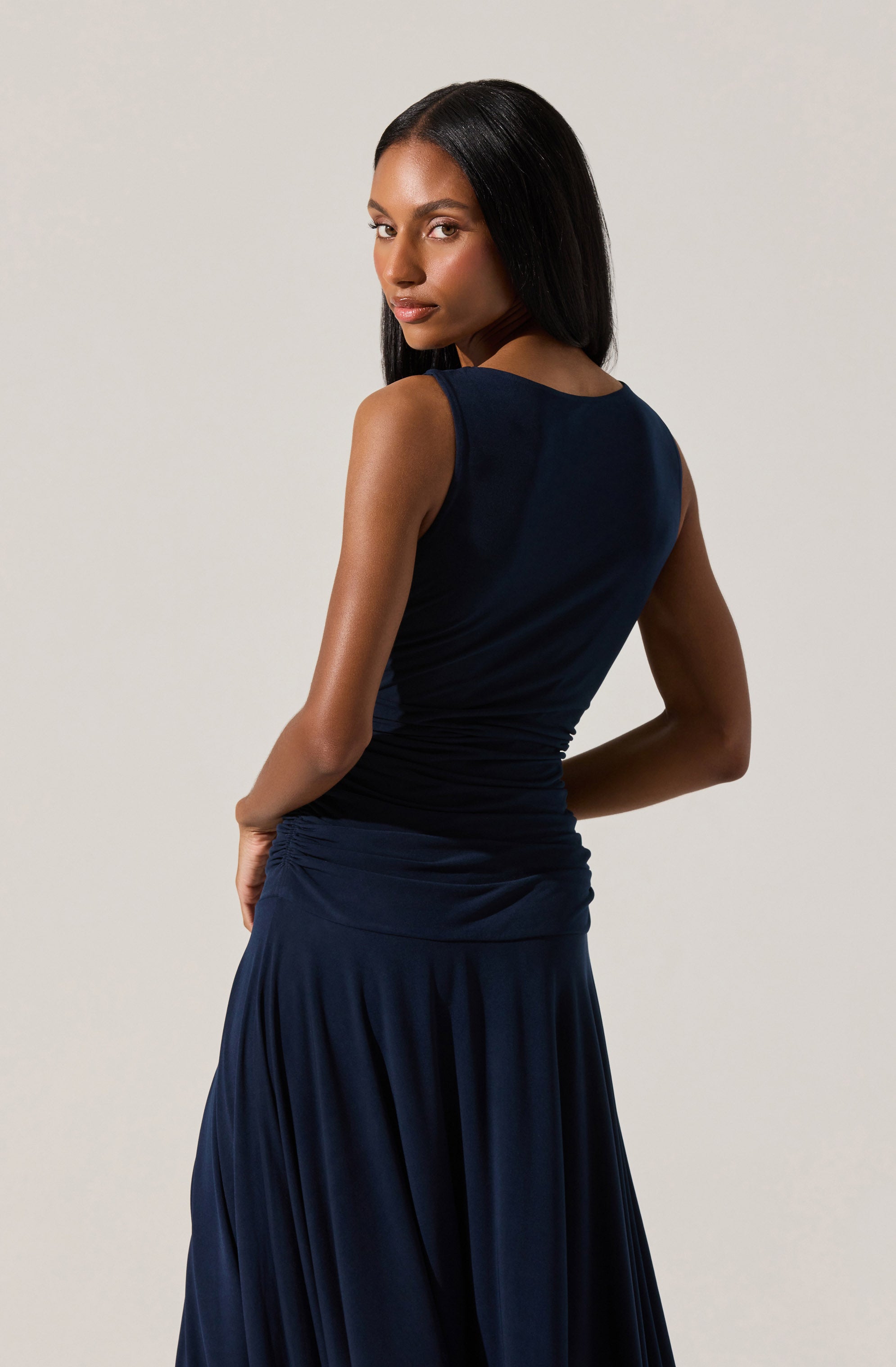 Melisandre High Neck Midi Dress