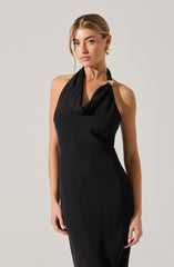Alanna Halter Cowl Neck Dress