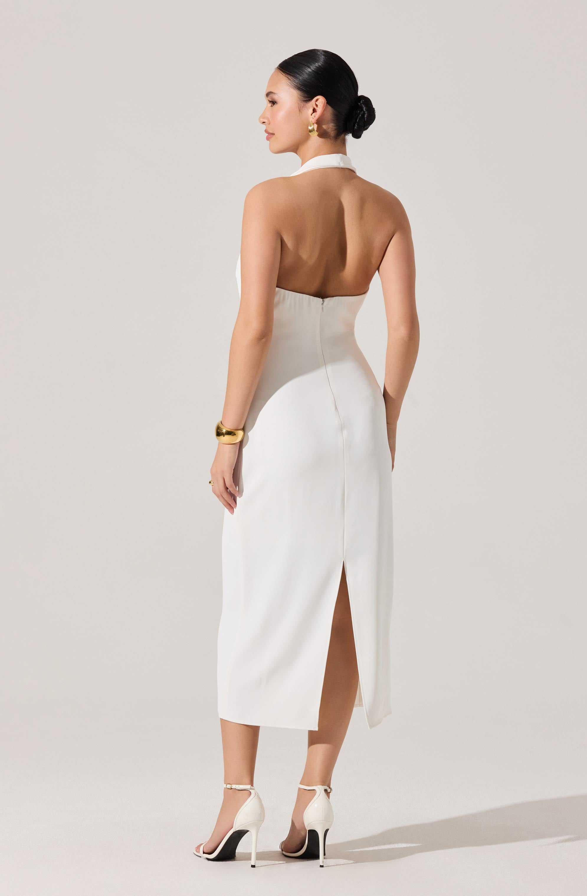 Alanna Halter Cowl Neck Dress
