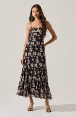 Maeryn Sweetheart Ruffle Maxi Dress