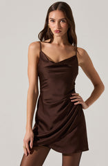 Jenness Satin Mini Dress