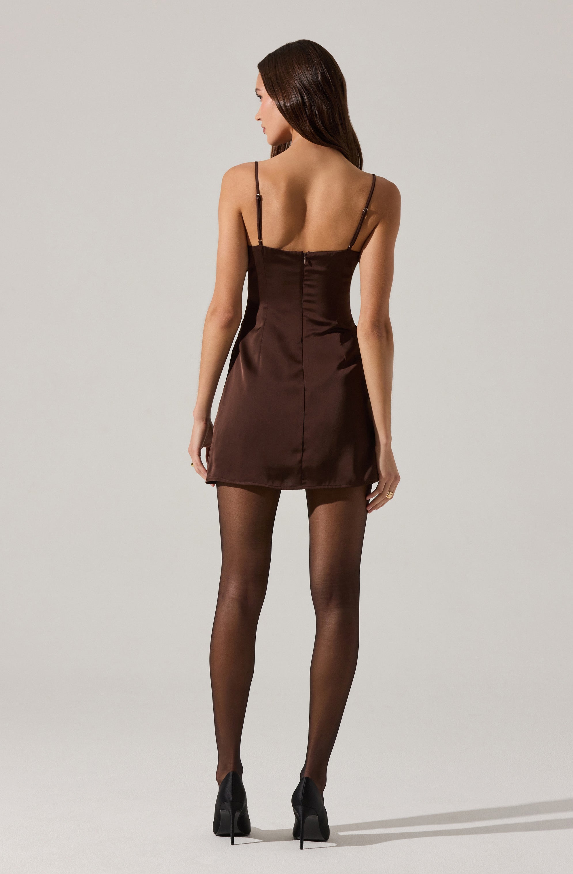 Jenness Satin Mini Dress