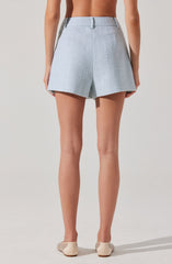 Jhene Tweed Pleated Skort