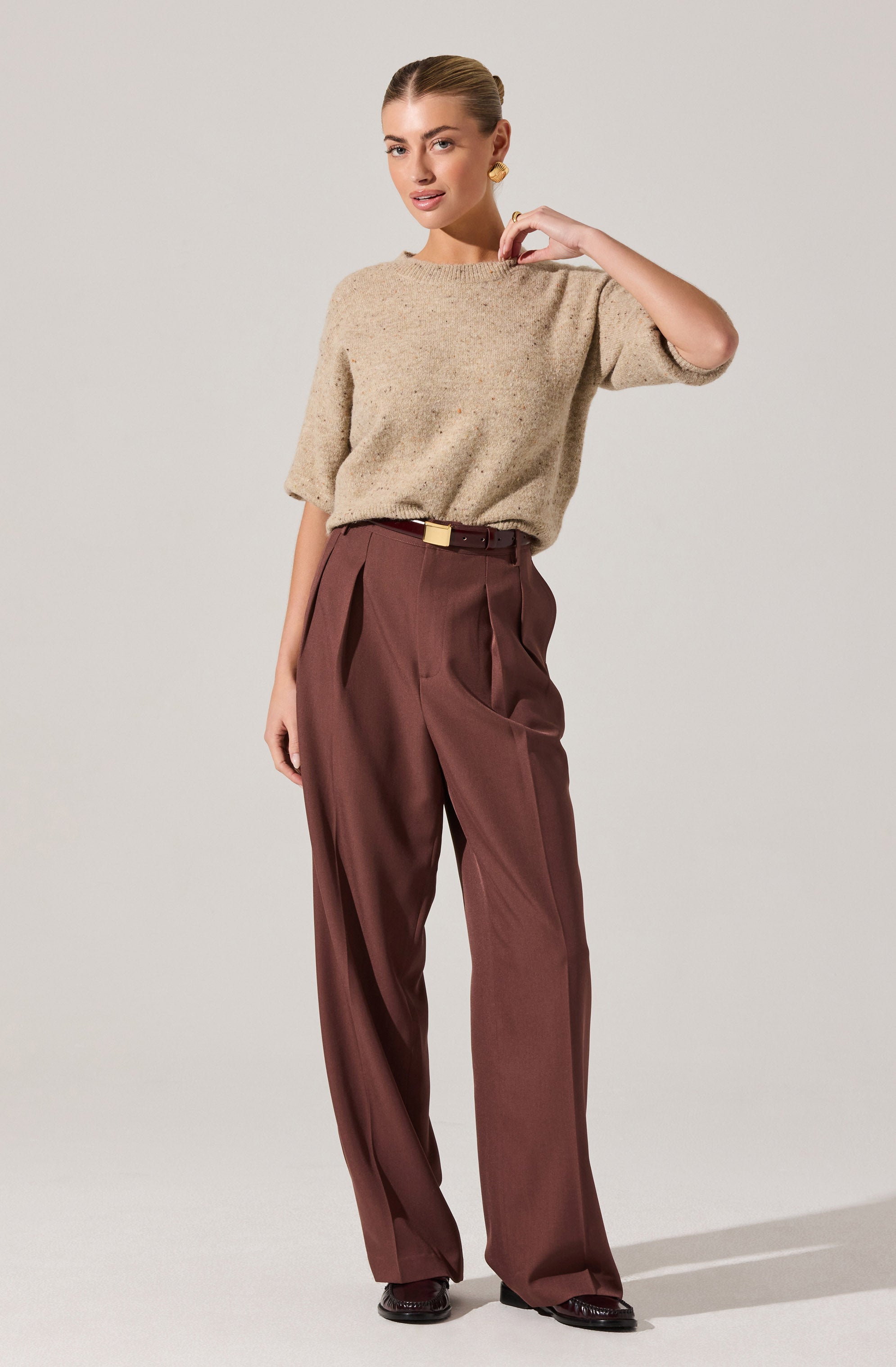Faria Pleated Tailored Pants