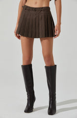 Hina Plaid Pleated Skort