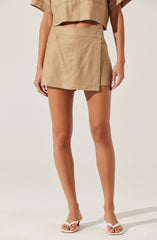 Deborah Linen Blend Safari Skort