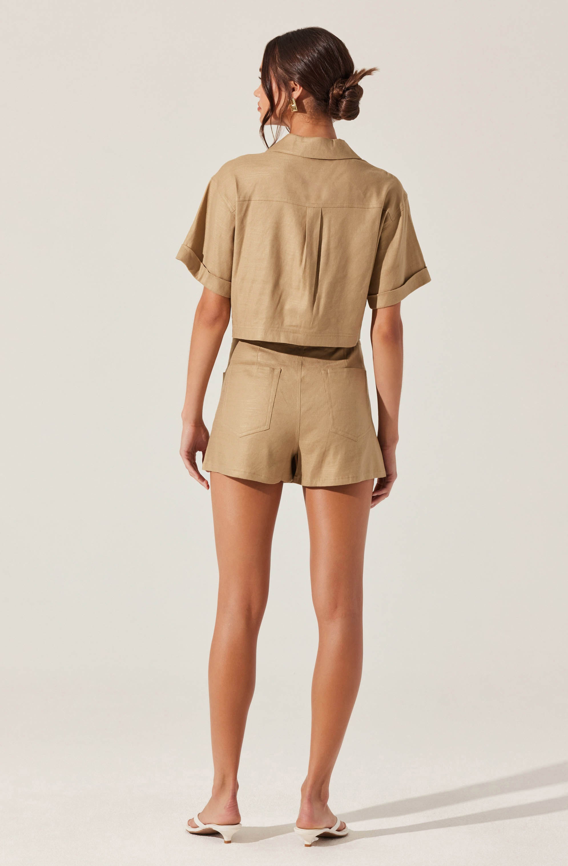 Deborah Linen Blend Safari Skort