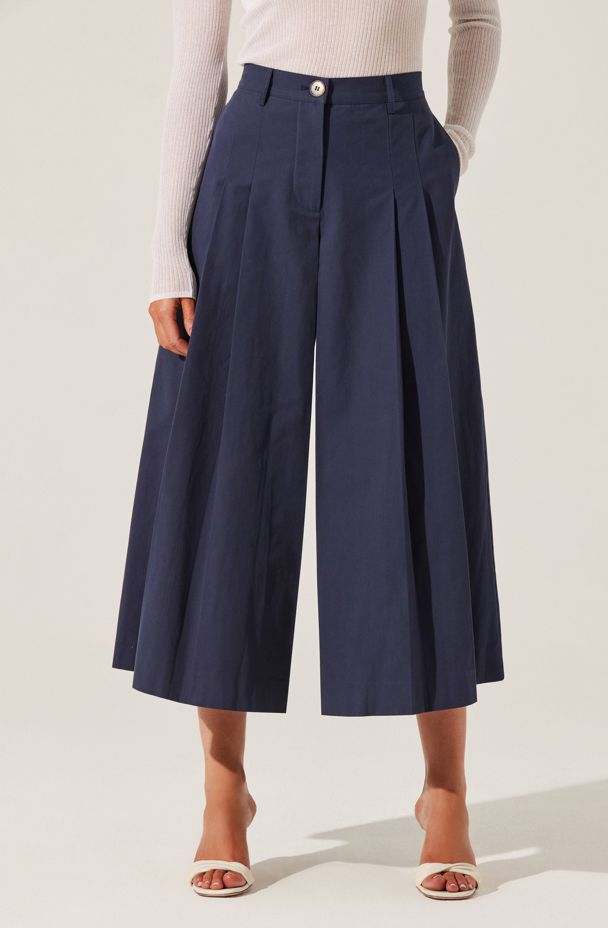 Rowen Pleated Culotte Pants
