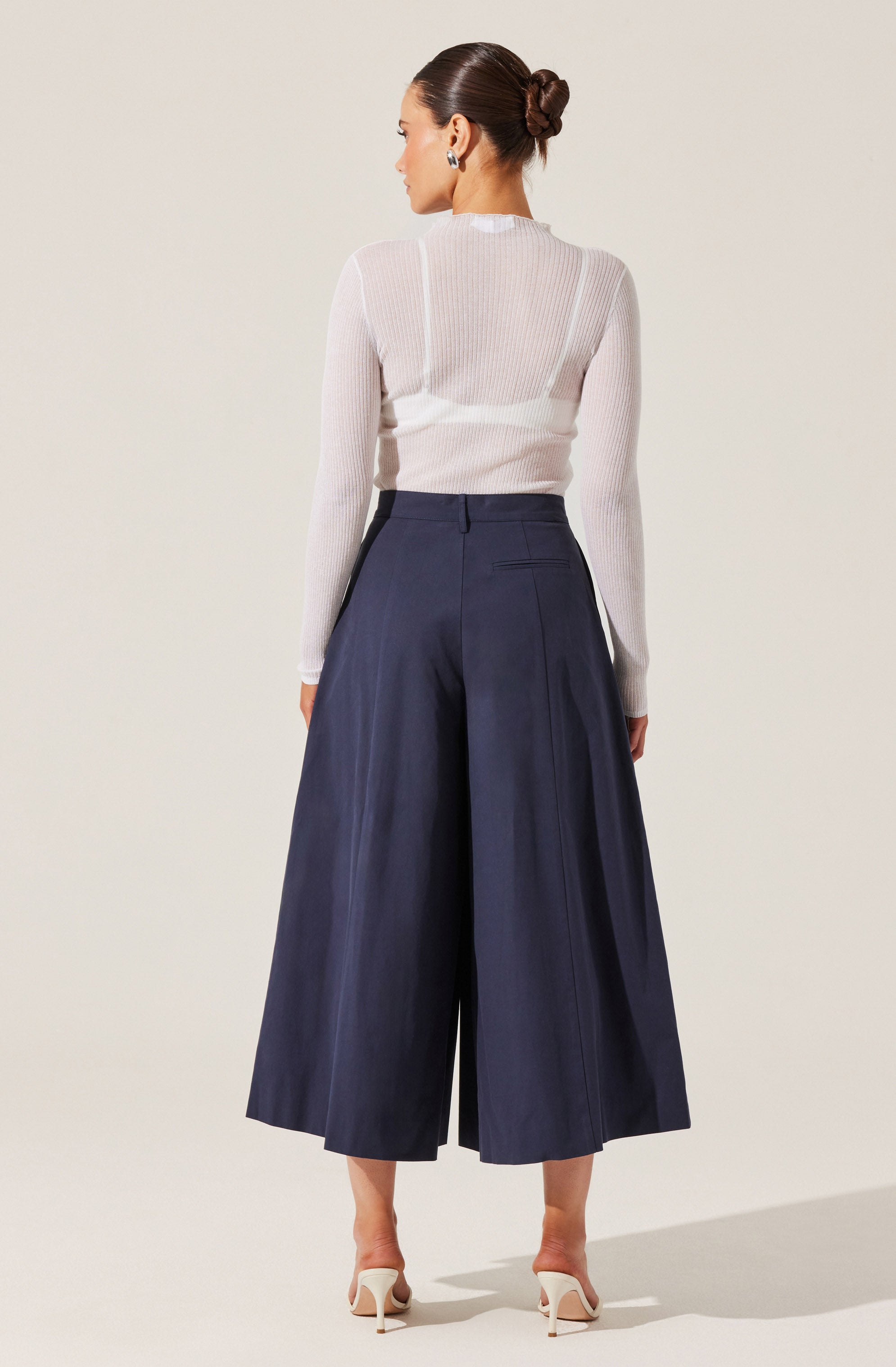 Rowen Pleated Culotte Pants