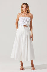 Rowen Pleated Culotte Pants