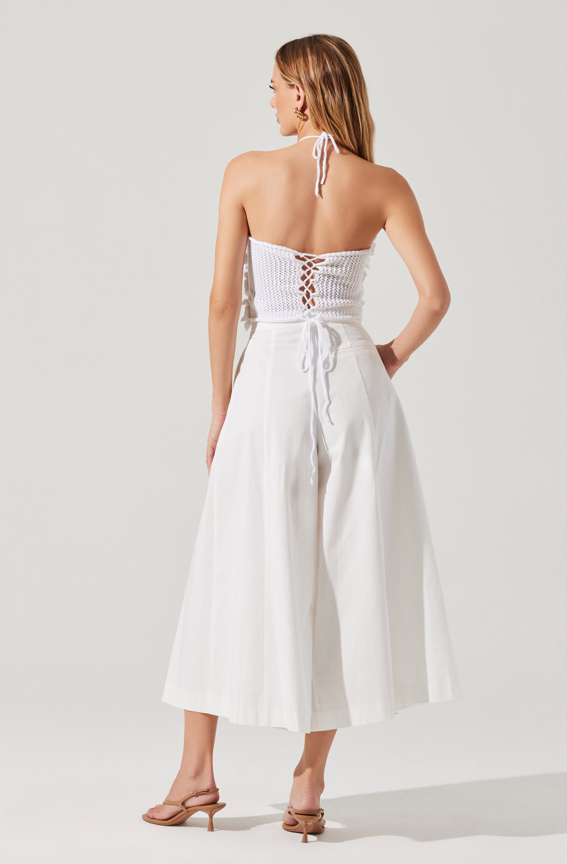 Rowen Pleated Culotte Pants