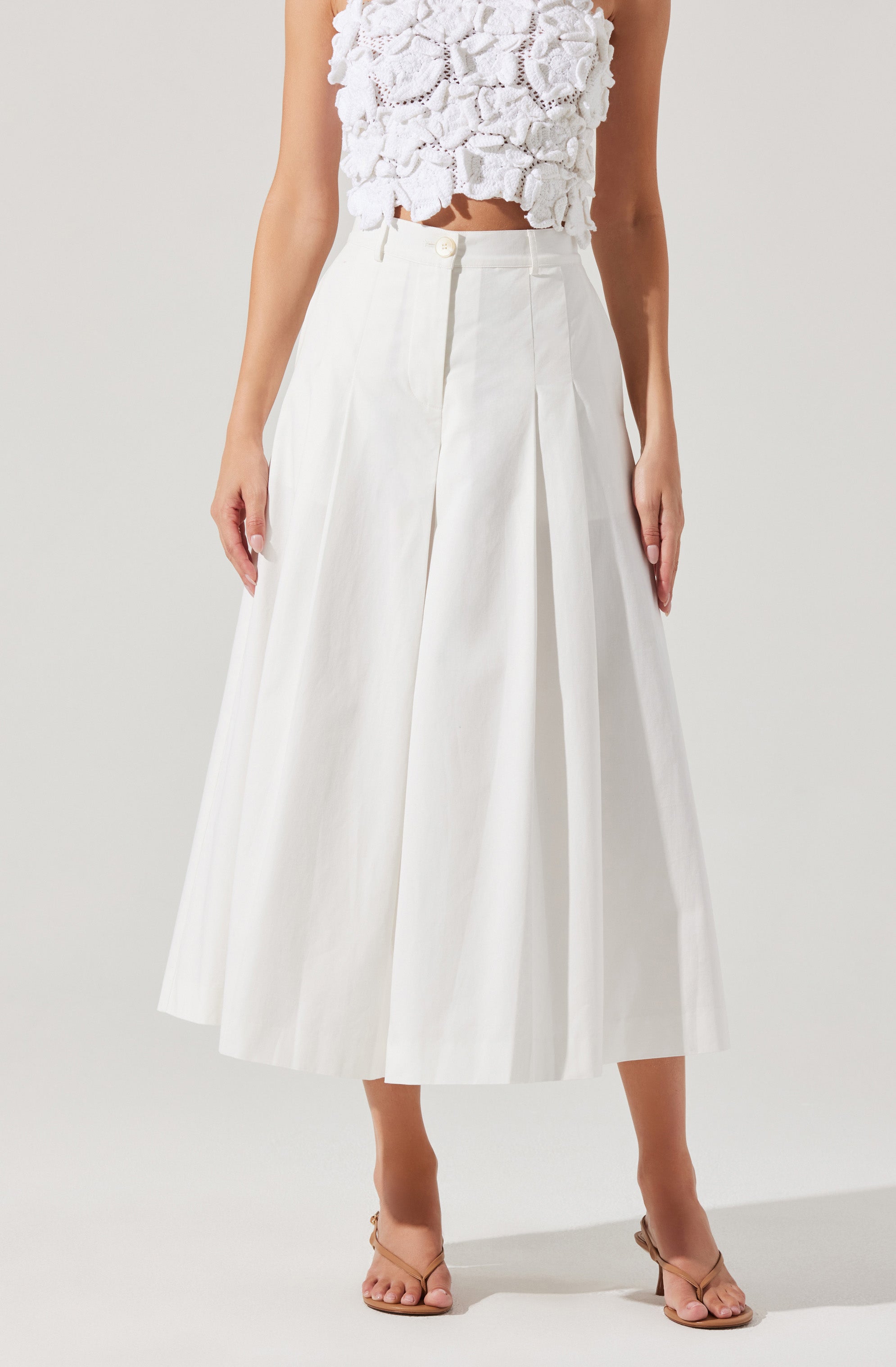Rowen Pleated Culotte Pants