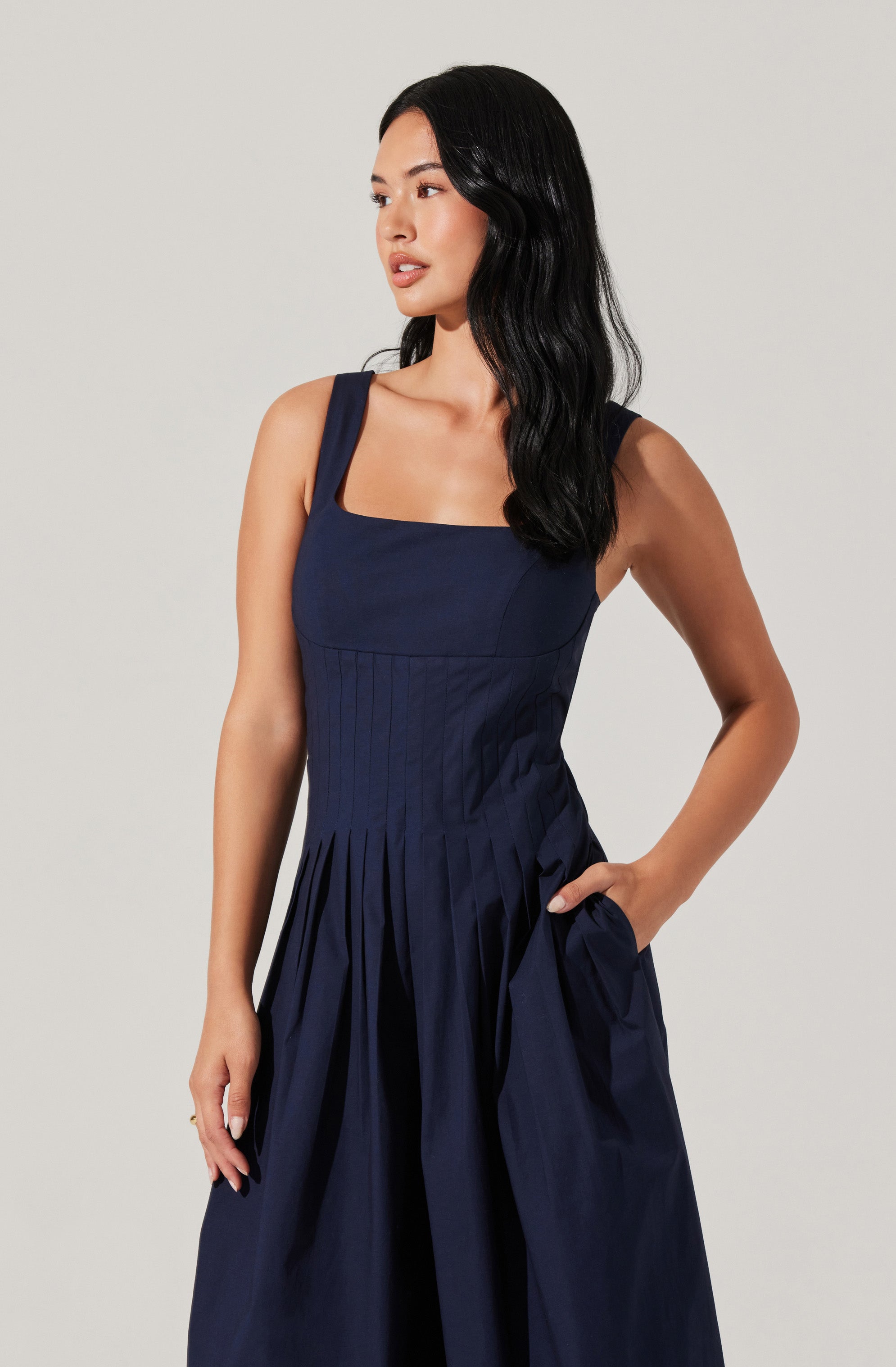 Aeryn Pleated Wide Leg Jumpsuit